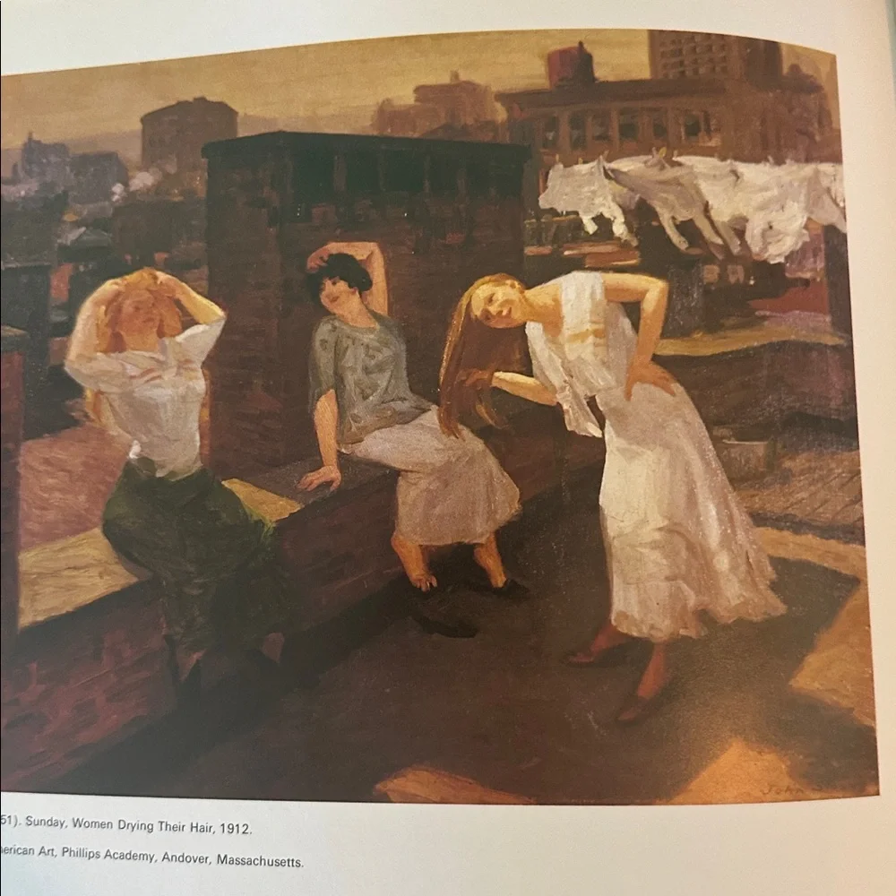 American Realism Hardcover Art Book - Tan, Green